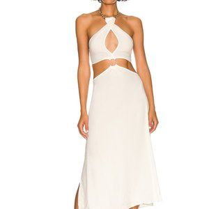 *NWT* WeWoreWhat - Shell Chain Halter Midi Dress